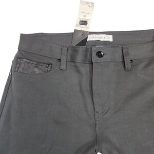 Calvin Klein Gray Slim Straight Mid Rise Jeans Womens 12 NWT 32x31